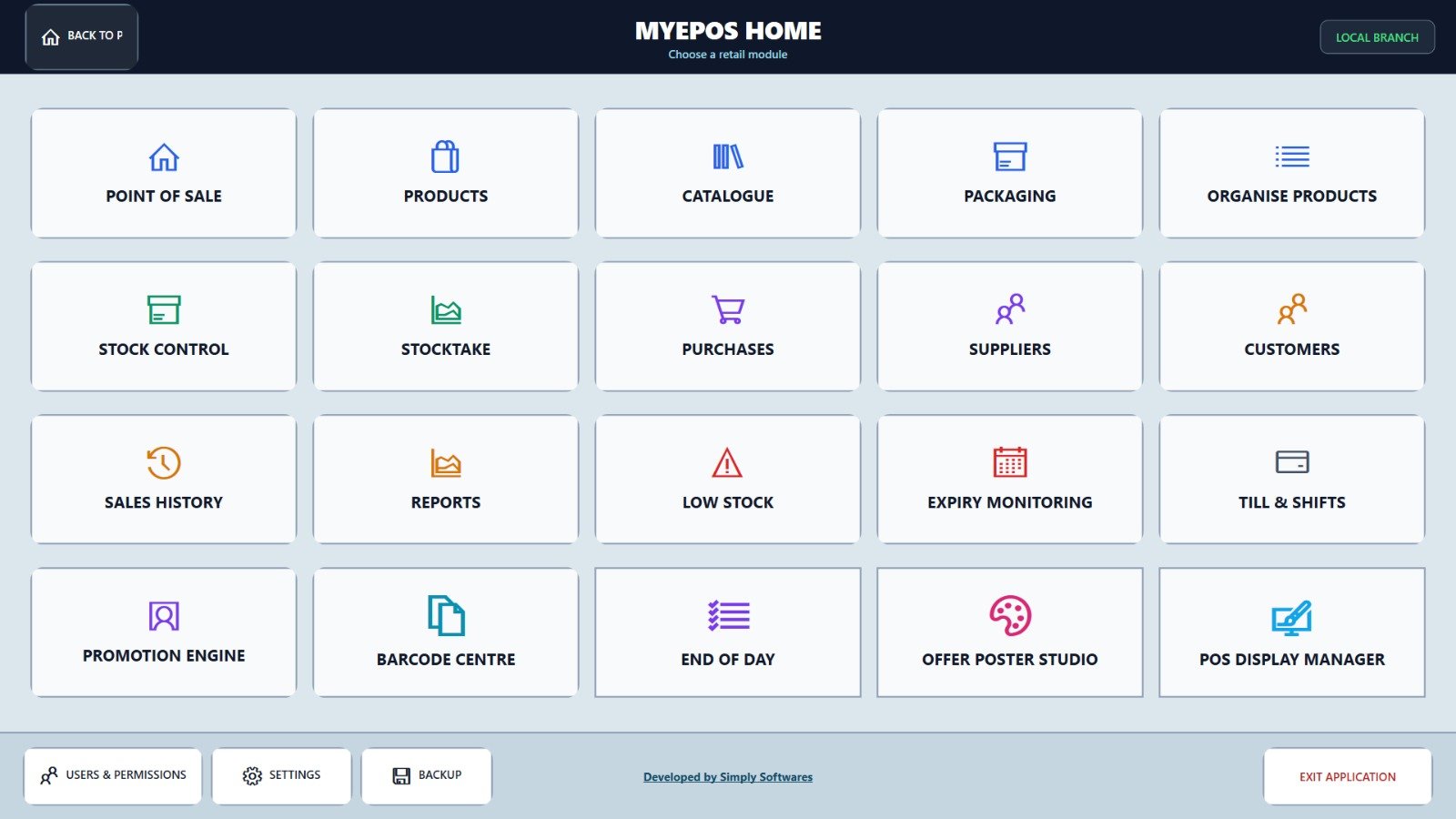 Retail home module grid